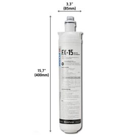 2Pack,Microfilter FLUUX FX-15,Hybrid cartridge,NSF Certified,Under Sink Water Filter System, Compatible with Faucet, Coffee Machine,Water heater cleaning machine,16K Gallons
