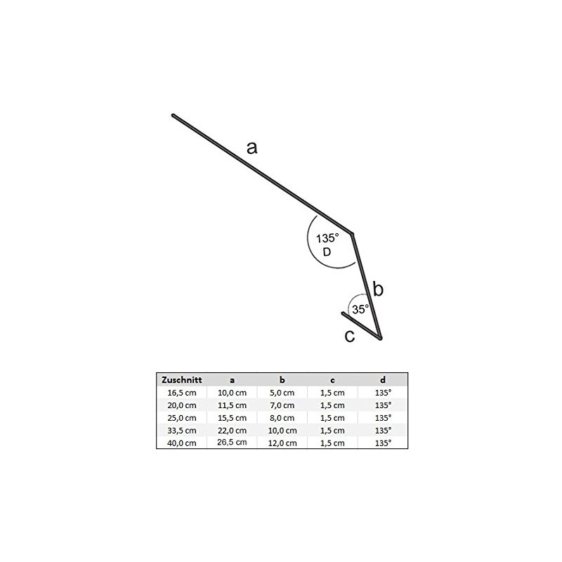Eaves Aluminium Groove Hook Roof Gutter Sheet 0.8 mm