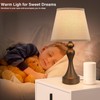 Seealle Touch Lamps for Nightstand - Bedside Lamps Set of