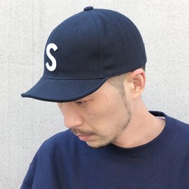 Basic Ench Logo Short Cap S Logo Short Brim Amplier Cap Functional Hat, Antibacterial, Deodorizing, Men's, Women's, Boys, Girls, One Size Fits Most, Kids Size, navy