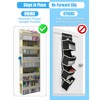 BRENIX Over the Door Organizer with 5 Large Pockets &