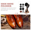 SOLUSTRE Electric Shoe Shine Kit - Mini Portable Handheld Shoe