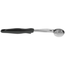 Jacob's Pride Heavy-Duty S/S Round 1 Oz Solid Spoodle w/ Black Handle