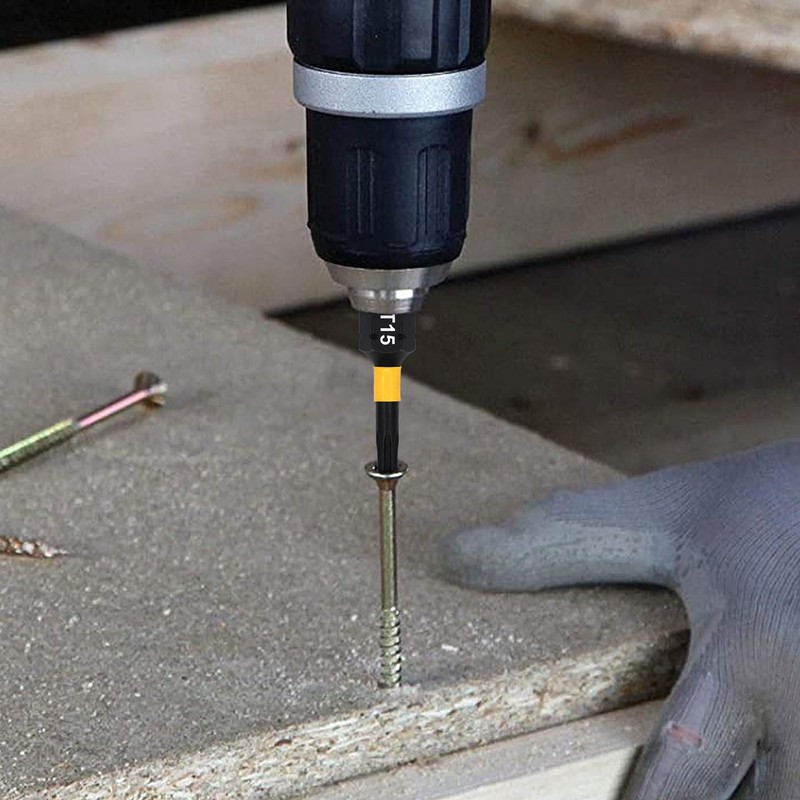 DAKCOS T15 Torx Bit, Impact Driver Bits, 1/4" Screwdriver Bit