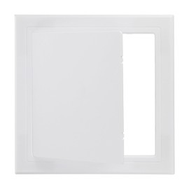 PATIKIL 10x10 inch(250x250mm) Self-Adhesive Access Panel, ABS Plumbing Access Doors Easy Wall Hole Cover for Drywall Plumbing Electrical Cables Wiring, White