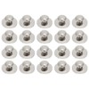 Healifty 30 Unids Base Redonda Botón Lingual Dental Metal Dentista