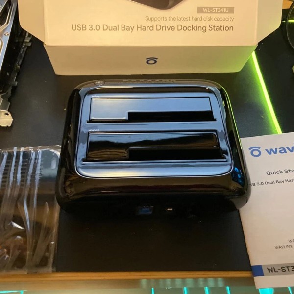 Wavlink HARD DRIVE ENCLOSURE 2.5/3.5IN HDD SSD DOCK DUAL BAY