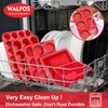 Walfos Silicone Muffin Top Pans for Baking 4inch Jumbo Size,