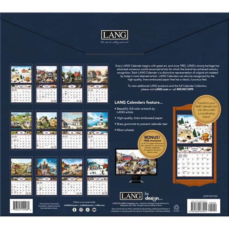 Lang, Linda Nelson Stocks 2026 Wall Calendar, 13.4'' X 12'',