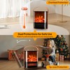 ROVSUN Electric Fireplace Heater for Indoor Use, 1500W Portable Fake