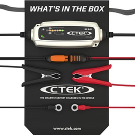 CTEK (56-865) US 0.8 12 Volt Fully Automatic 6 Step Battery Charger,Black