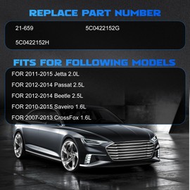 YOMALL Power Steering Pump 21-659 for 2015 Jetta 1.8L & 2011-2015 Jetta 2.0L & 2011-2013 Jetta 2.5L, for 2012 Passat 2013 Passat 2014 Passat 2.5L, for Beetle 1.8L/2.5L & CrossFox 1.6L & Saveiro 1.6L