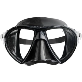 Cressi Ocean Mask - Unisex Diving Snorkeling Mask with Tempered Separated Glasses, Black / Black