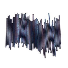 Design61 100 x Steel Nails Skirting Board Pins Nail 1.5 x 35 mm Flat Head Countersunk Blue
