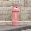 BlenderBottle Shaker Bottle with Pill Organizer and Storage for Protein