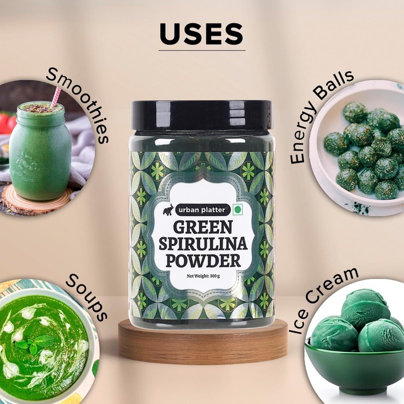 Generic Spirulina Powder, 300g [All-natural and Mineral-rich Detoxifying Supplement]