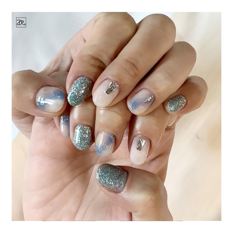 Dara Beauty May Art of the MonthBlue Marble Nails❣ -