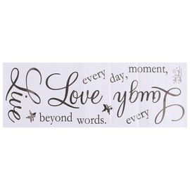 Upluckey 2 Sheets Live Laugh Love Wall Decor Live Every Moment Laugh Every Day Love Beyond Words Stickers Wall Decor Stickers