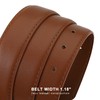 Earnda Brown Women's Casual Belt for Jeans Pants Faux Leather