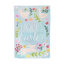 Evergreen Flag Happy Easter Garden Flags 12x18 double sided, Small Garden Flags For Outside, Welcome Flag Easter Spring Decoration for Home Yards Gardens Porch (In Bloom)