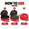 Large Christmas Tree Storage Bag 122x51x38cm – Foldable Black Oxford