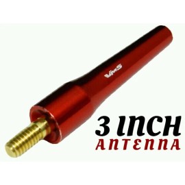 VMS RACING 3" P-Style Red Antenna for Your Chevy Tahoe 1993-2006 Silverado Sierra GMC
