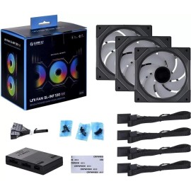 LIAN LI UNI FAN SL INFINITY 120 RGB BLACK  UF-SLIN120-3B
