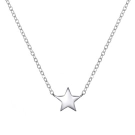 Philip Jones Sterling Silver Grandma Quote Star Necklace