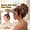 PHOCAS Curly Messy Hair Bun Hairpieces for Updos Fake Hair