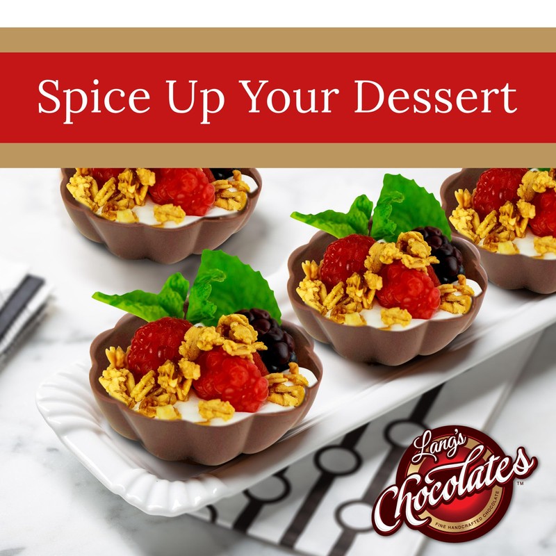 Lang's Chocolates – Milk Chocolate Dessert Shell Bowls – 12