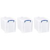 Really Useful Box 19 Liter Plastic Stackable Storage Container w/Snap