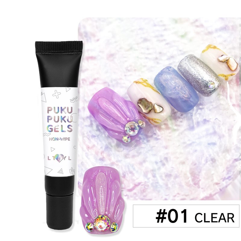 LTLYL LITRIL 3D ART GEL NAIL (01 CLEAR) Nail Design,