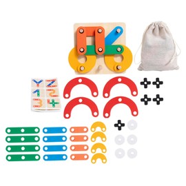 KICHOUSE 1 Set Educational Shape Puzzle for Fun Board Game Enhancing Cognitive Skills and Creativity for Learning and Problem Solving Activities