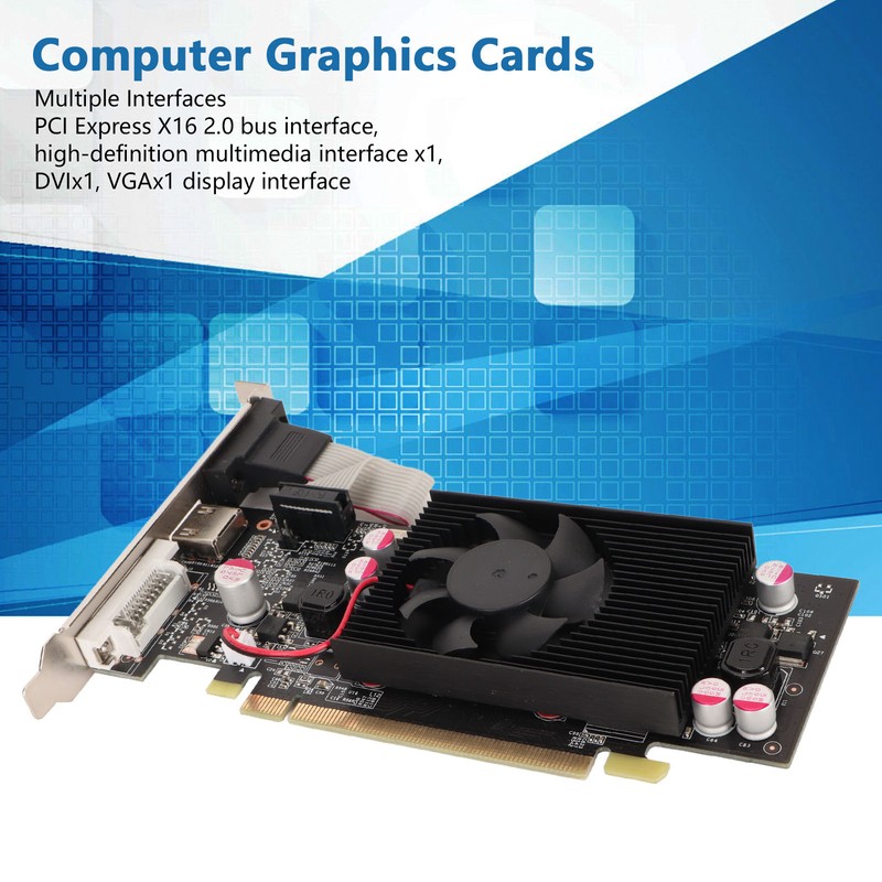 GT210 1G DDR2 64bit Graphics Card Support DVI VGA HD
