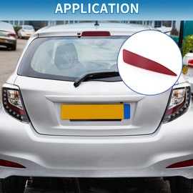 A ABSOPRO Bumper Reflector No.5216452100 Rear Left Bumper Reflector Side Marker for Toyota Yaris 2012-2014 ABS Red