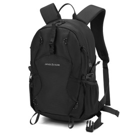 MVSCOCEAN 20L Lightweight Hiking Daypack, Small Hiking Travel Backpack for Women men (Black)