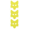 LiteMark Reflective Lemon Yellow 2 Inch Fox Sticker Decals for