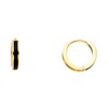 14k Yellow Gold High Polish Simulated Black Onyx Stripe Bar