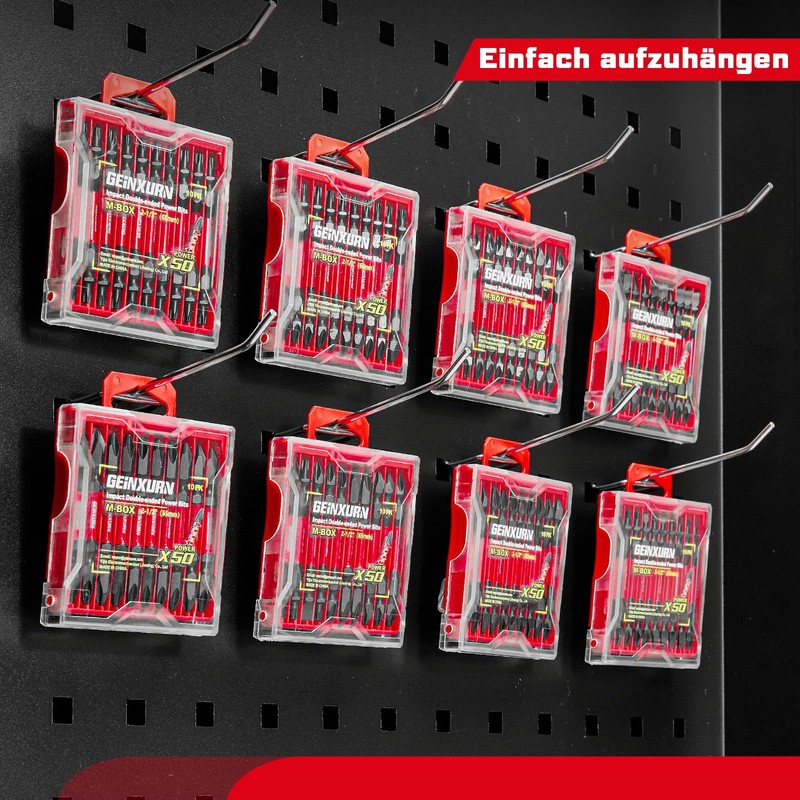20-Piece T20-T25/PH2-PH2 Torx Phillips Impact Resistant Double End Screwdriver Bit