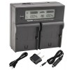 Kastar LCD Dual Fast Charger for Panasonic VW-VBG130 VBG260 VBG6
