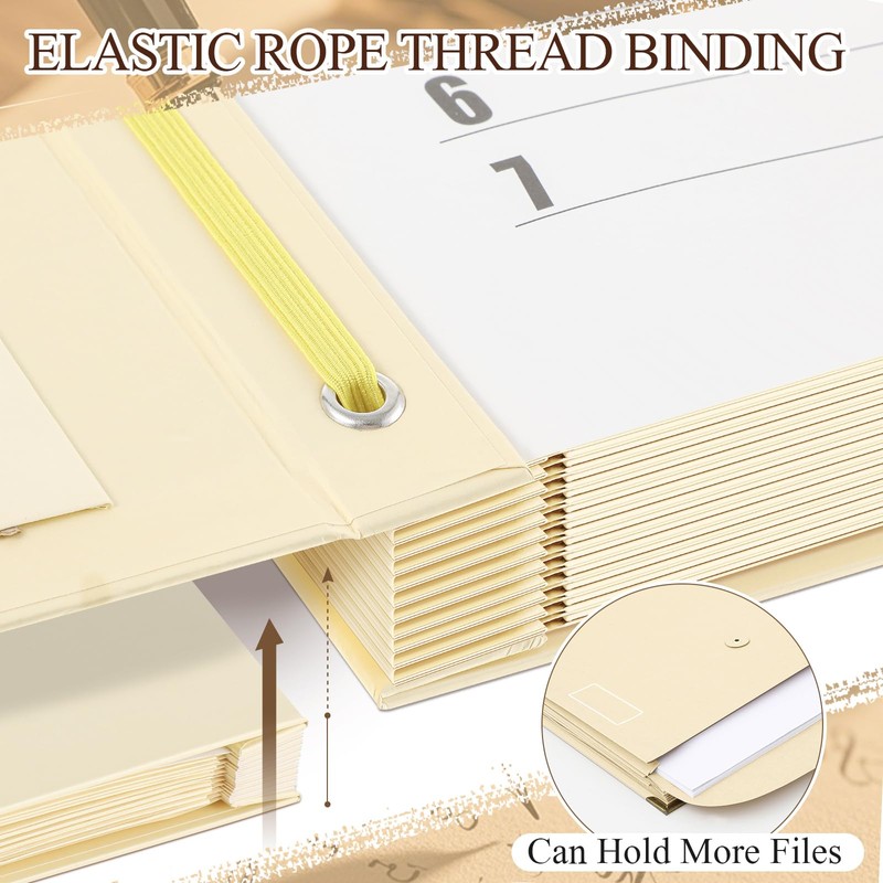 Marspark Important Document Organizer with Labels, Expanding File Folder, Family