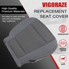 Vigoraze Front Driver Side Bottom Cloth Seat Cover Gray &