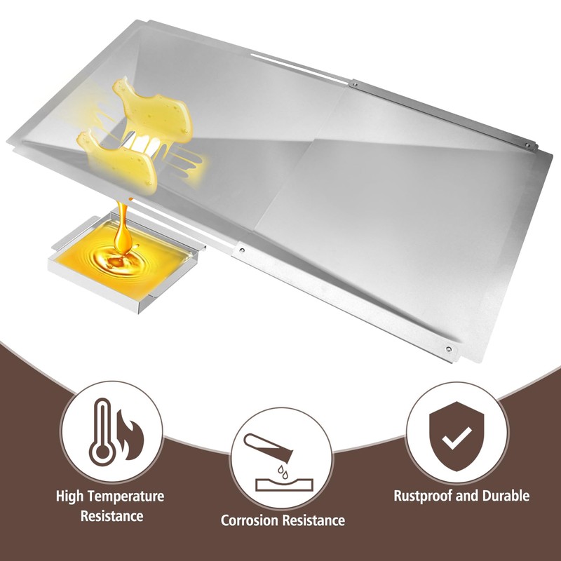 BMMXBI Adjustable Grill Grease Tray with Catch Pan for Nexgrill