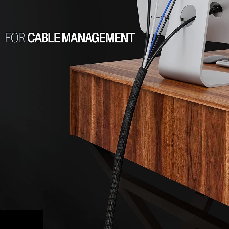acatana Cable Management Sleeve Cord Organizer Hide Wire Wrap Cover