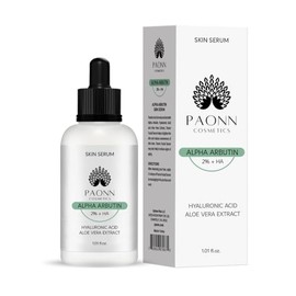 Suero Alpha Arbutin 2% + HA, Corrector de Manchas Oscuras, Previene la Decoloración de la Piel, Humectación Profunda, 1.01 fl oz