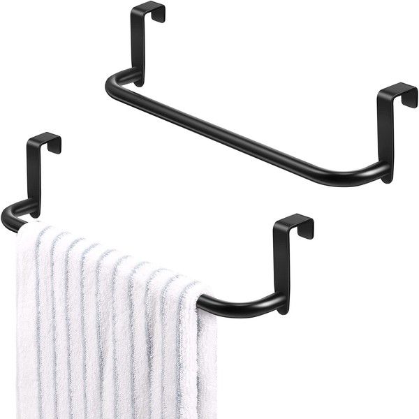 2 Pieces Metal Towel Bar Kitchen Cabinet Towel Rack Strong
