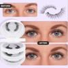 Magnetic-Eyelashes 4 Pairs with Applicator, Reusable Natural Look Lashes Kit