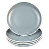 YöL Set of 4 Side Plates Solid Grey Dessert Dinner