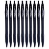 DIGNO Retractable Ballpoint Pens, BLACK, Fine Point (0.7mm), Pack of