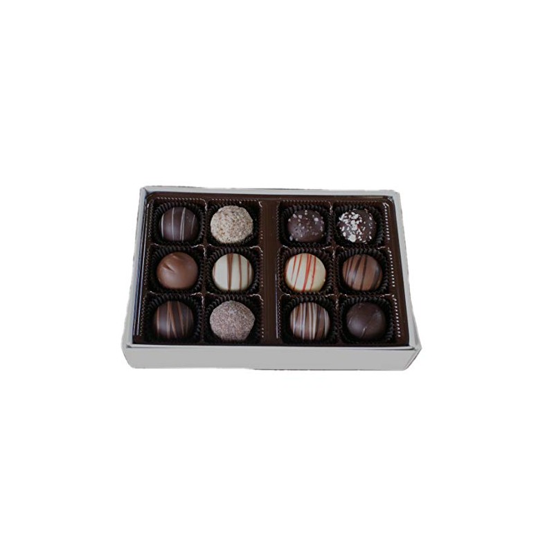 12 Piece Gourmet Chocolate Truffle Box